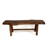Primitive brutalist bench or coffee table