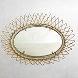 Erdecor Escaut retractable mirror tray • Gilded with fine gold • 1950