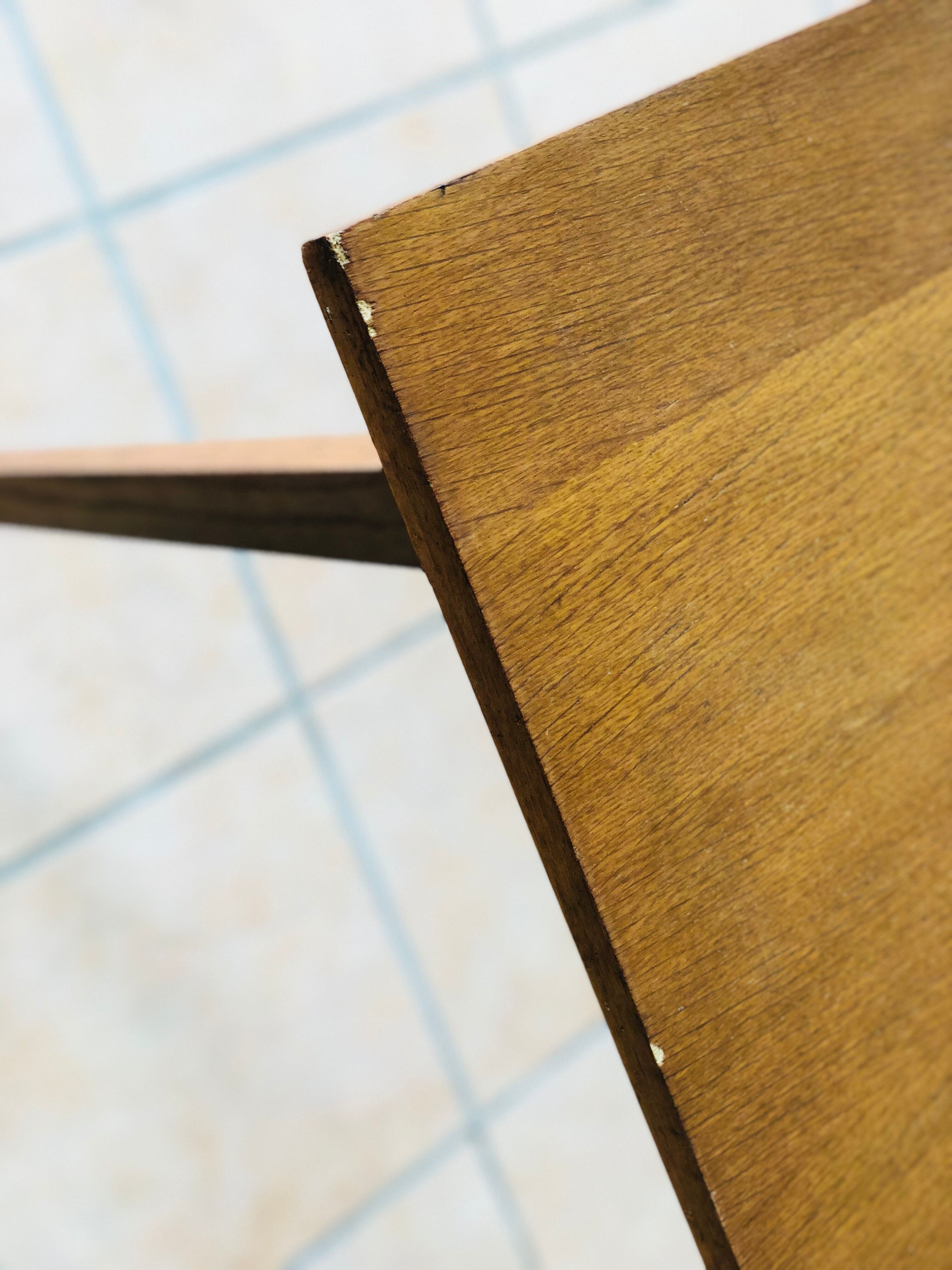 Oak table feet compass with extensions
