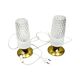 Pair of vintage Elektro-Rausendorf Bautzen bedside lamps, Germany, 1970s
