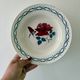 Set of 8 vintage soup plates - Janine and Cannes model by Digoin Sarrr