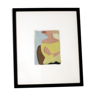 Woman in yellow