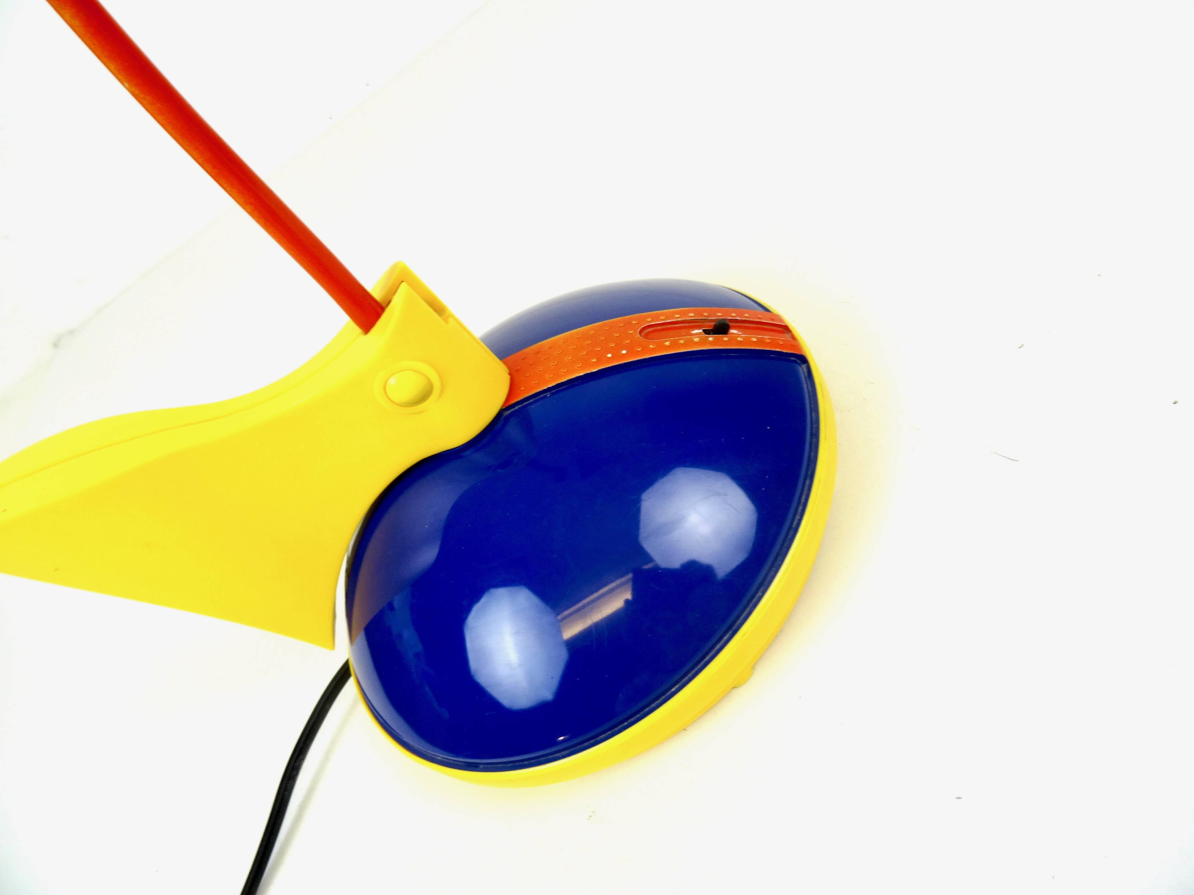 Rare postmodern 80s memphis age desk lamp