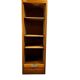 Armoire étroite vintage en bois avec volet roulant 'Soennecken'