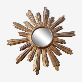 Wooden sun mirror 1950 - 60cm