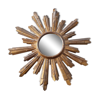 Wooden sun mirror 1950 - 60cm