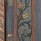 Rustic Farmhouse Folk Art Painted Bridal Cabinet 1834