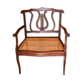 Louis 15 style canne seating child bench