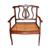 Louis 15 style canne seating child bench