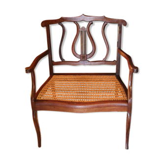 Louis 15 style canne seating child bench