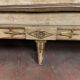 Empire style daybed in patinated and gilded wood XX century