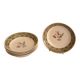 Lot of English earthenware deep plates by Johnson Brothers Ozark Flowers.