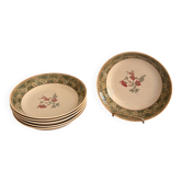 Lot Assiettes Creuses Faience Anglaise Johnson Brothers Ozark Fleurs