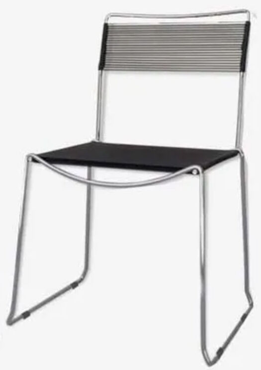 Black scoubidou chairs