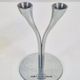 Crystal Champagne Flutes in Holder by Philippe Di Meo for Moët & Chandon, 1980s, Set of 2