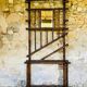Vintage bamboo entrance hall with mirror circa 1920's