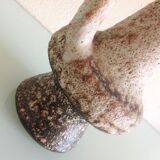 Beige soliflore vase ceramic Fat Lava / vintage 60s-70s