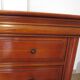 Cherrywood chest of drawers with ogee – 4 drawers – 80s – Louis Philippe style