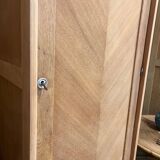 Armoire vintage en chêne naturel