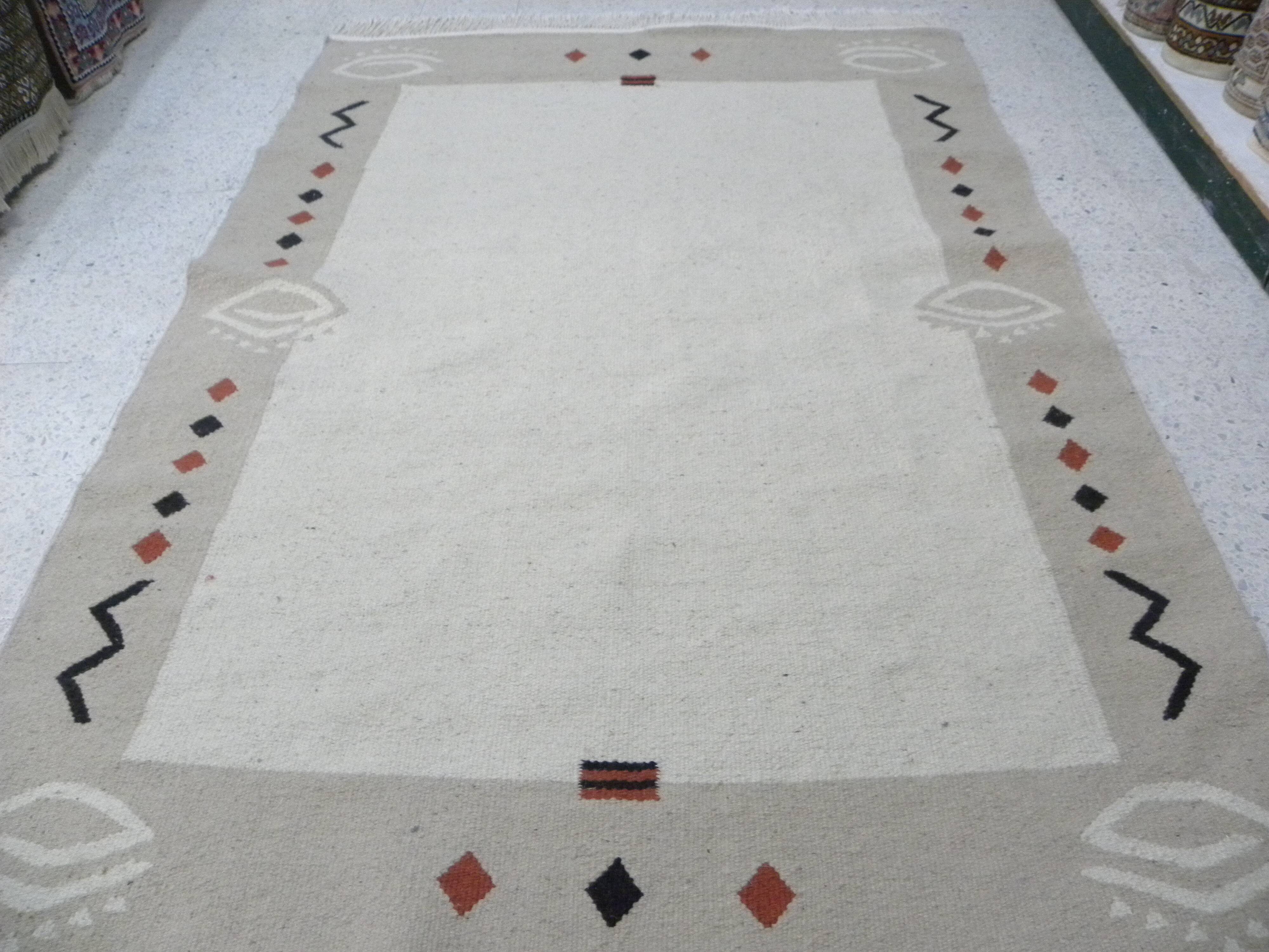 Bohème Berber Rug, Hand-Knotted Ethnic Rug, Living Room Bedroom Rug