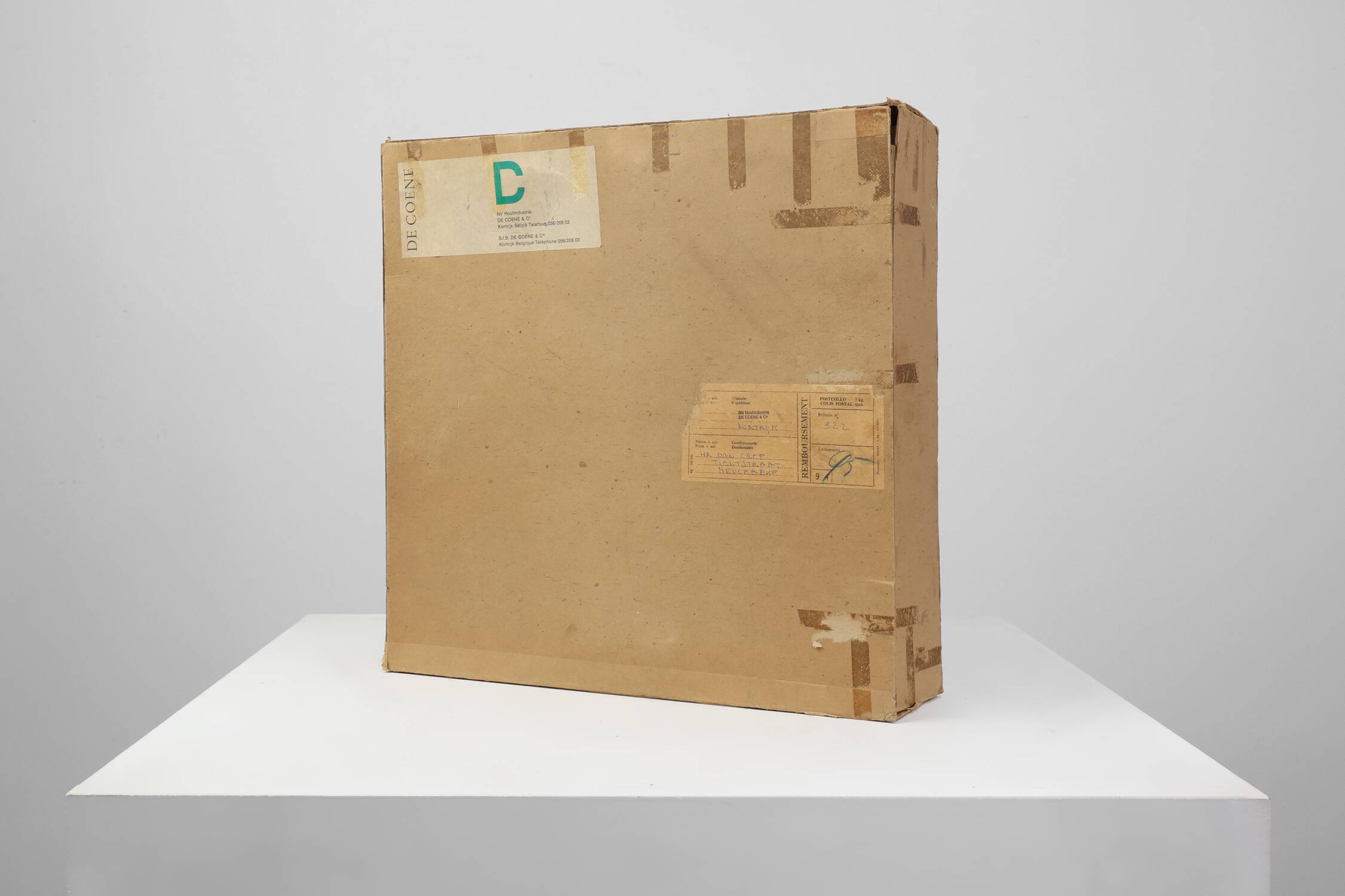 De Coene Chess Set With Original Box Attr. to Christophe Gevers, Belgium