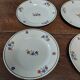 Set of six dessert plates in Saint Amand ironstone earthenware
