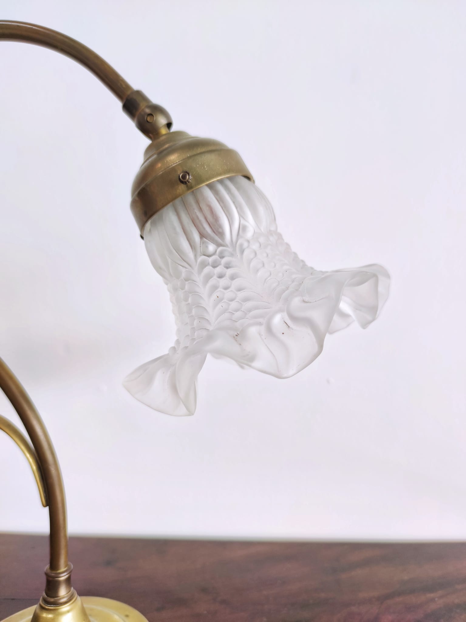 Table lamp in brass art deco tulip 1930