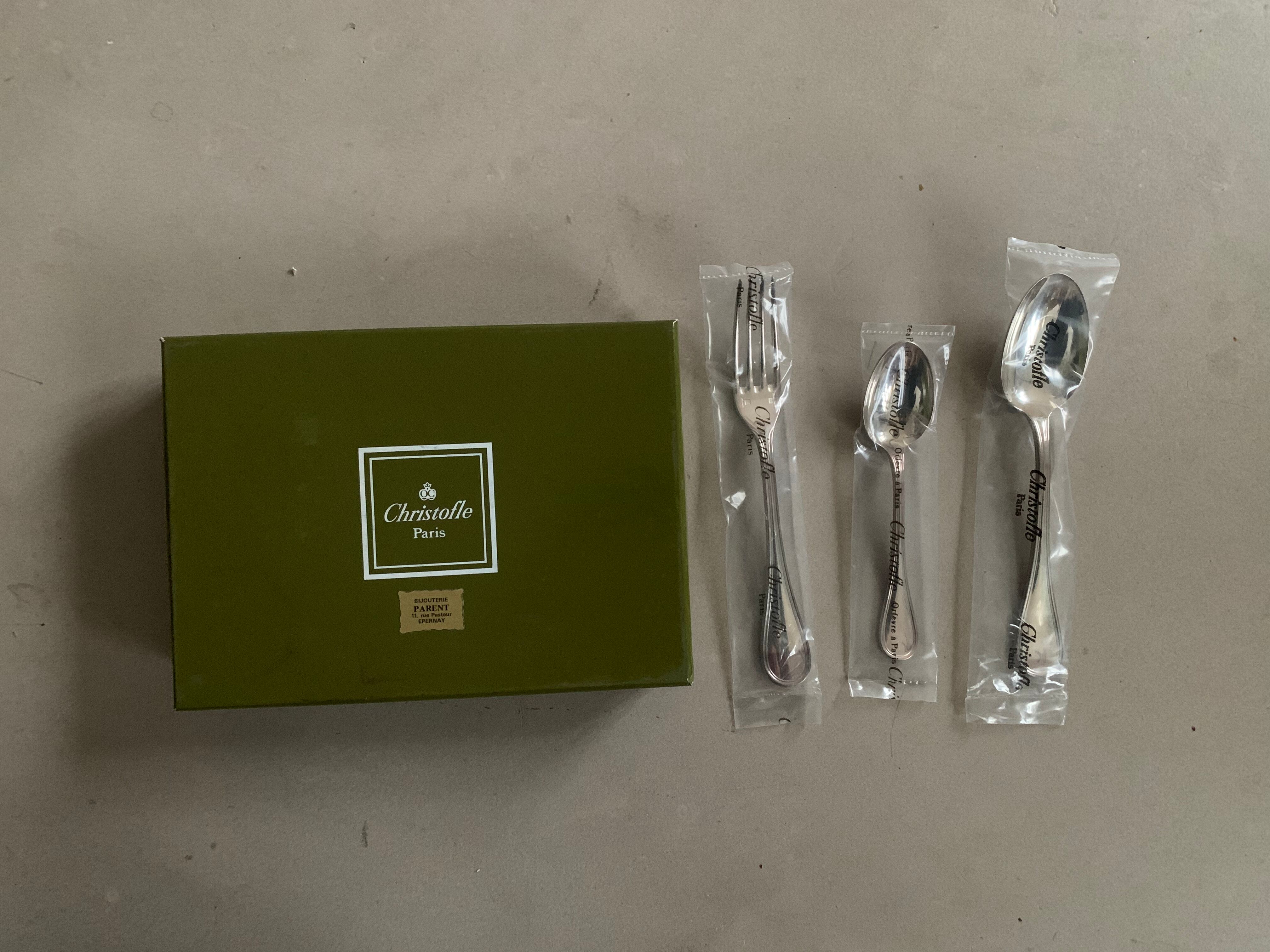 Set 3 cutlery children Albi Christofle