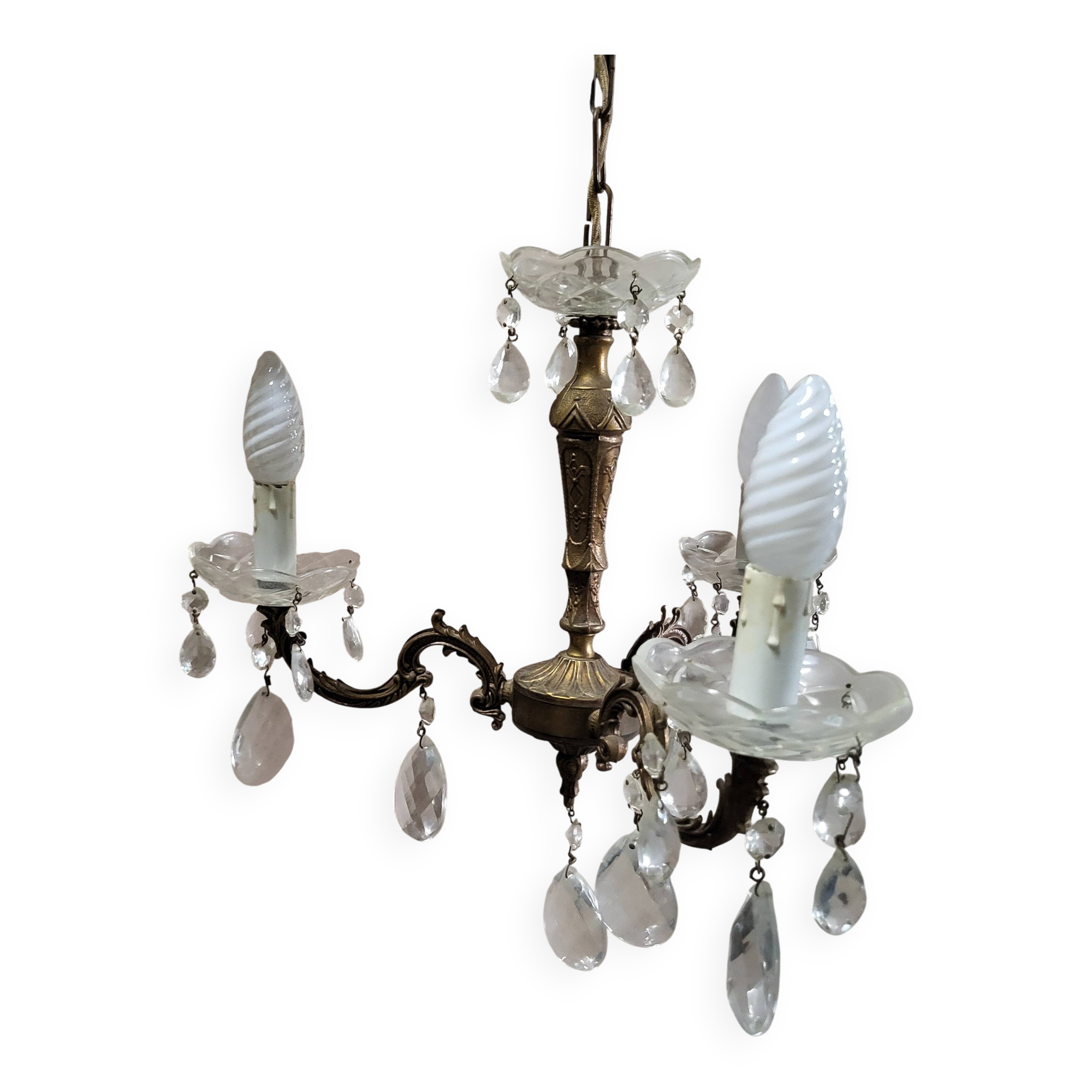 Louis XV chandelier with pendants