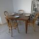 Golden oak table, farmhouse table 110 x 89 cm