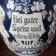 Lot de 6 chopes grès de Westerwald + grand bol + louche