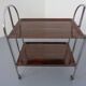 Vintage Optic Rosewood Pressalit Tea Cart, 1970s