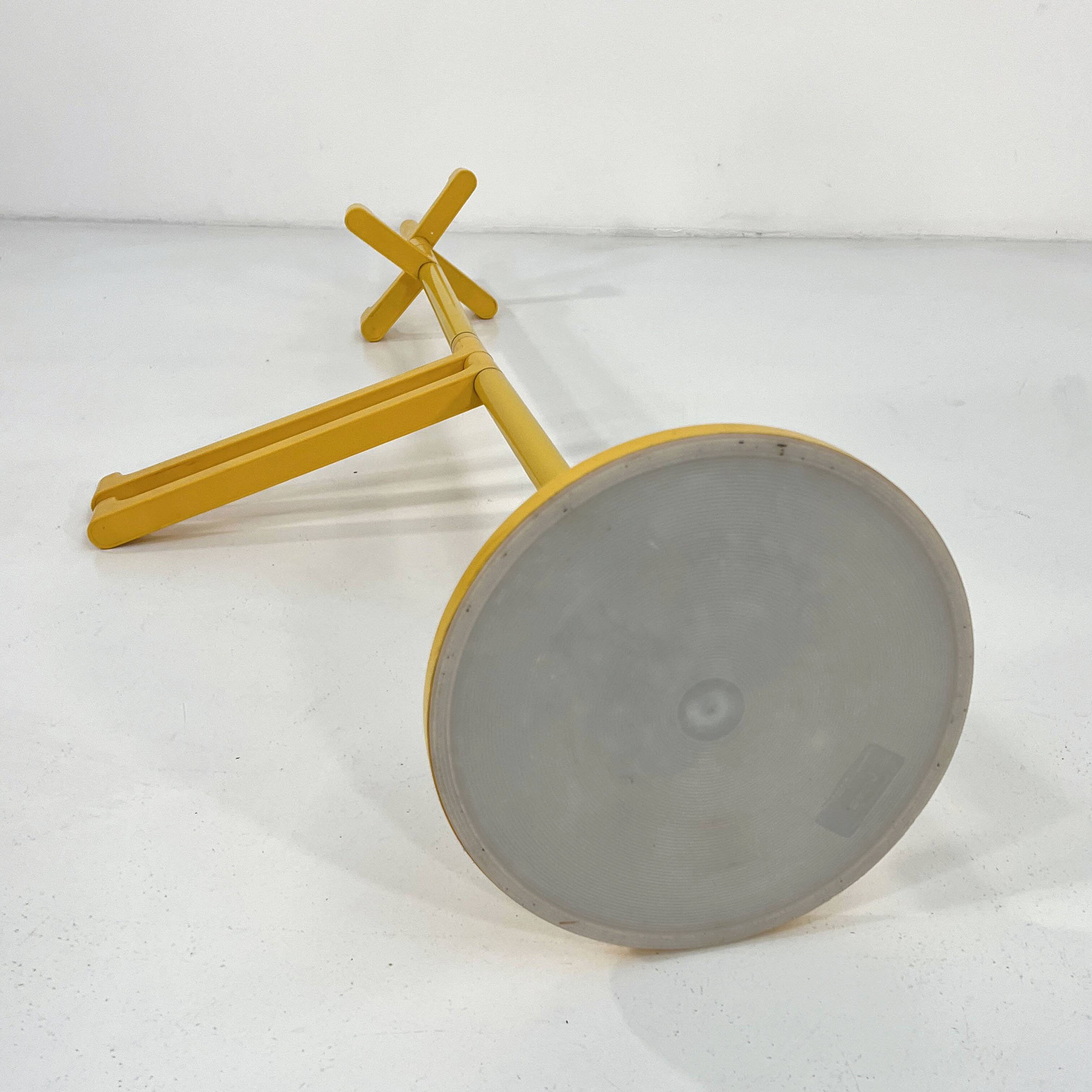 Yellow towel holder by Makio Hasuike for Gedy, 1970s