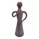 Anthropomorphic ceramic candle holder for women signed