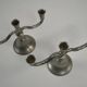Rare pair of Pewter Candle Holders, Model 224 by GAB Tenn, Sweden, 1932
