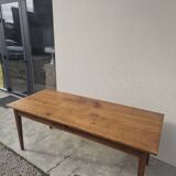 Table de Ferme rustique en merisier massif 19éme - 1m91.5