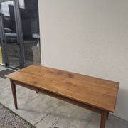Table de Ferme rustique en merisier massif 19éme - 1m91.5