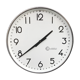 Industrial clock 30 cm functional brillie alu polished station pendulum 1960
