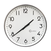 Industrial clock 30 cm functional brillie alu polished station pendulum 1960