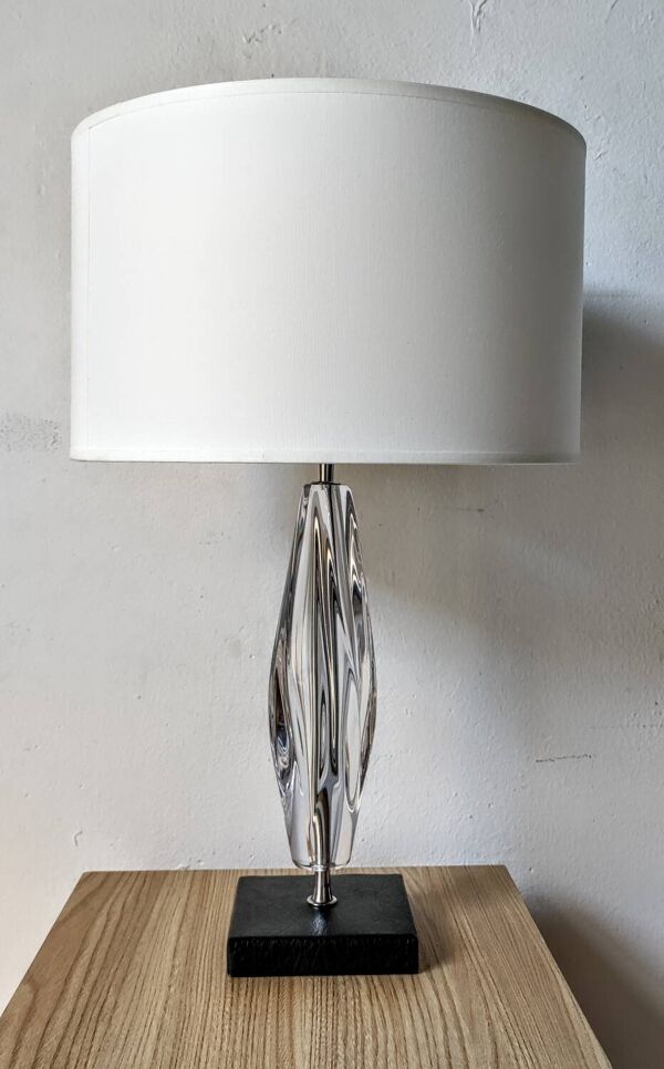 Lampe moderniste cristal Daum