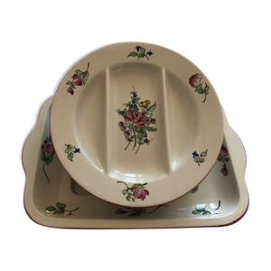 Service à asperge demi porcelaine