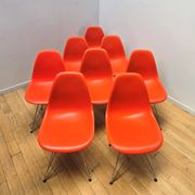Set of 8 DSR chairs, Charles & Ray Eames