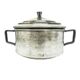 Art Deco sugar bowl, silver-plated brass, Poland, 1930s