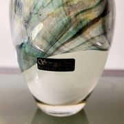 Vase en cristal Val Saint Lambert numéroté SK L 1992, Liège, années 1990