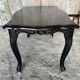 Vintage Black Carved Oak Louis XV Style Coffee Table