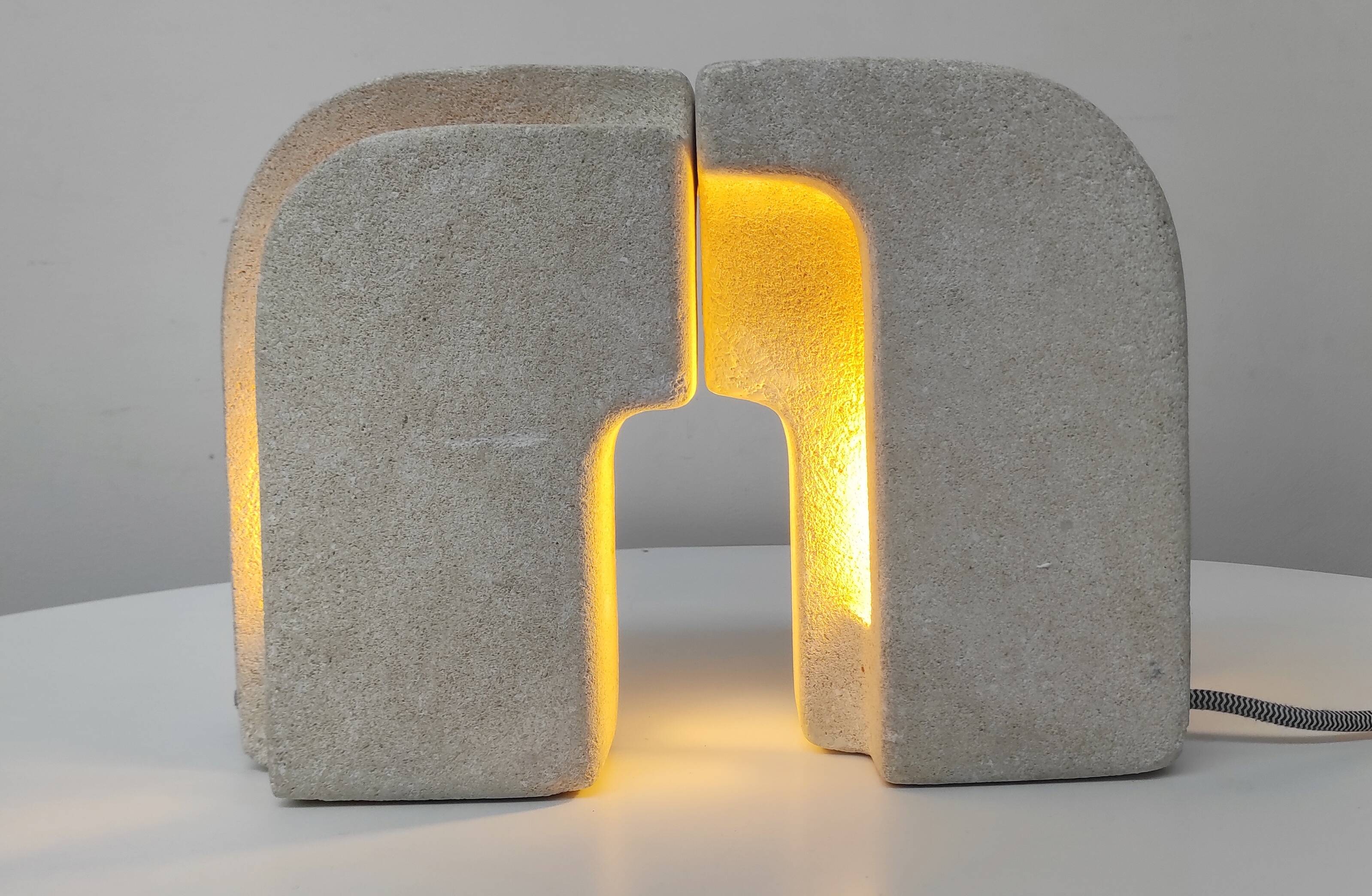 Pair of stone lamps. Albert Tormos 1970