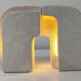 Paire de lampes en pierre.  Albert Tormos  1970
