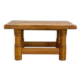 Vintage solid oak coffee table