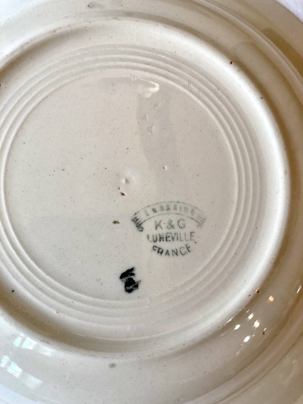 5 deep plates, KG Lunéville, Lorraine model, 1910s