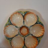 Set of 2 vintage shell dishes from the Sarreguemines earthenware factory